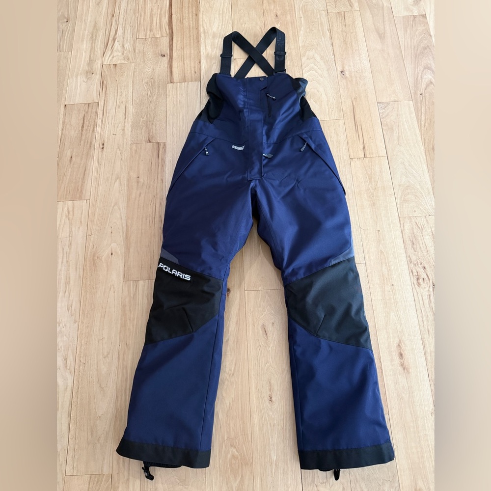 Women’s Blue and Black Snow Bib